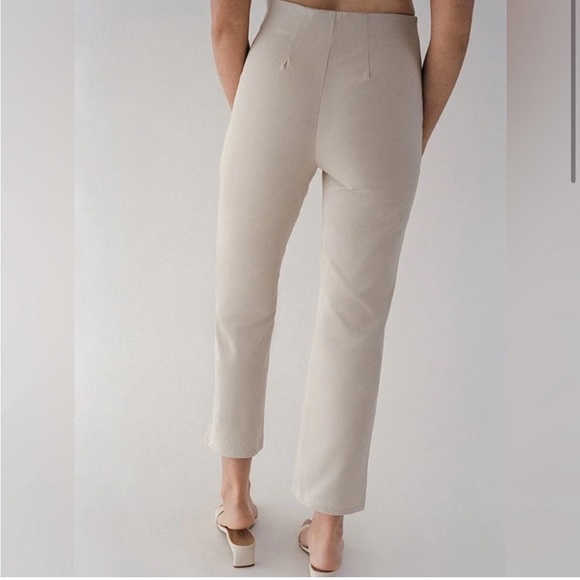 Norte Organic Cotton Cream Pantin Straight leg Pants & Ares Crop Top Coord Set - Picture 15 of 15